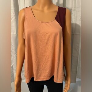 Great adidas size M burgundy colorblock sleeveless athletic tank NWOT